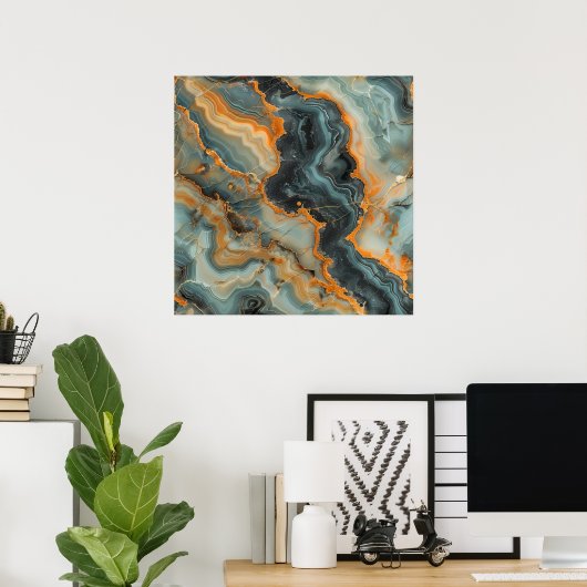 Geode Art Poster (Thuiskantoor)