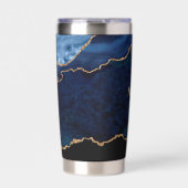 Geode Blau Verguld Geïsoleerde Drinkbeker (Voorkant)