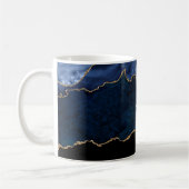 Geode Blau Verguld Koffiemok (Links)