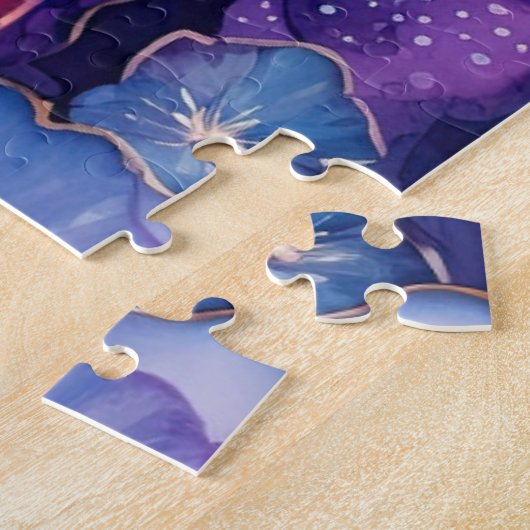 Geode bloemenpuzzel legpuzzel (Zijkant)