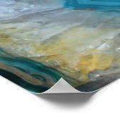 Geode Blue 1 Art Print -20x24 - andere formaten oo (Hoek)