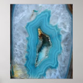 Geode Blue 1 Art Print -20x24 - andere formaten oo (Voorkant)