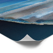 Geode Blue 2 Art Print -24x20 -andere maten ook (Hoek)