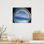 Geode Blue 2 Art Print -24x20 -andere maten ook (Keuken)