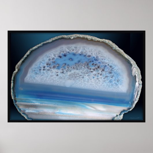 Geode Blue 2-Poster -60x40 -andere beschikbare for Poster (Voorkant)
