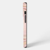 Geode Blush Roze Marmer steen iPhone Hoesje (Linkerkant)