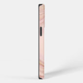 Geode Blush Roze Marmer steen iPhone Hoesje (Rechterkant)