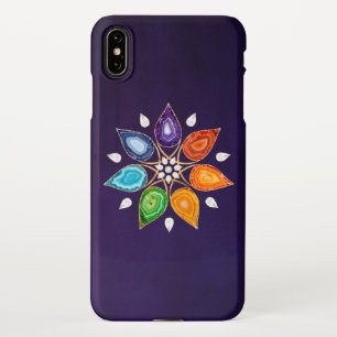 Geode Chakras Mandala - Lotus Petals iPhone XS Max Hoesje