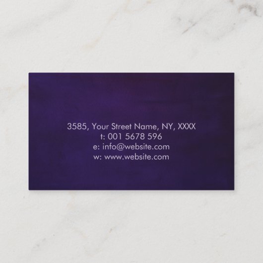 Geode Chakras Mandala - Lotus Petals Visitekaartje (Achterkant)