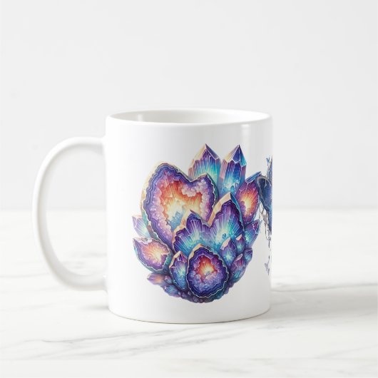 Geode Crystal Cluster Koffiemok (Links)