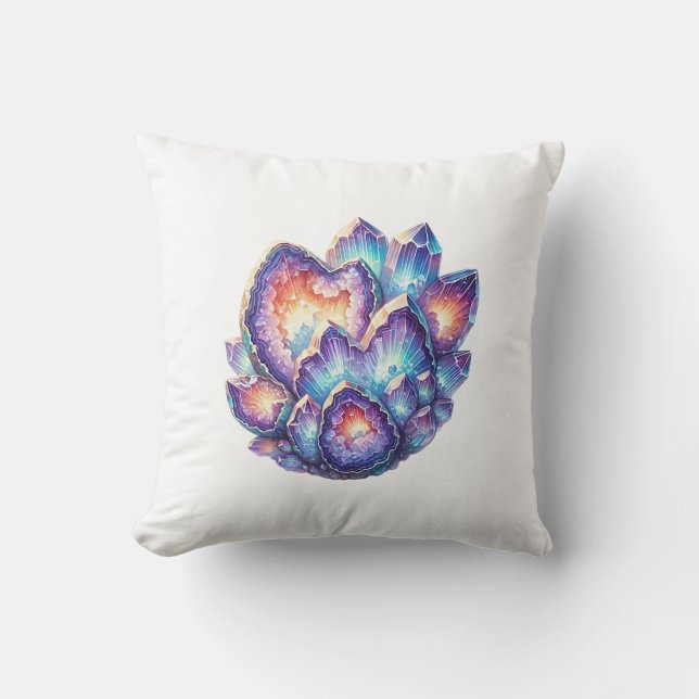 Geode Crystal Cluster Kussen (Voorkant)
