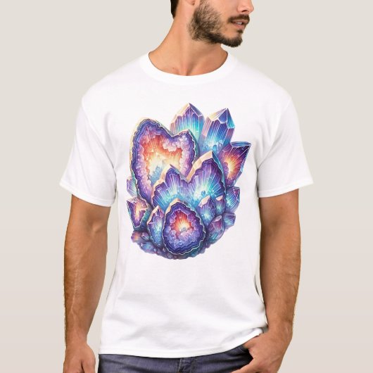 Geode Crystal Cluster T-shirt (Voorkant)