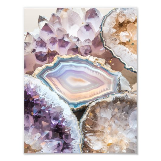 Geode Crystal| Crystal Photo Poster (Voorkant)