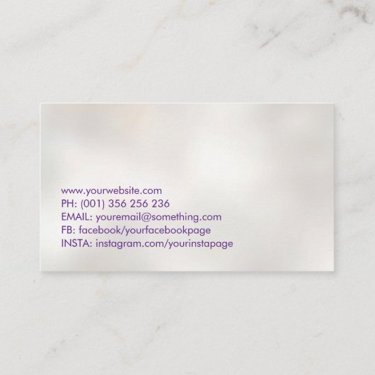 Geode Crystals Chakras Tree Visitekaartje (Achterkant)