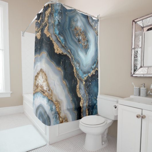 Geode Douchegordijn (In situ)