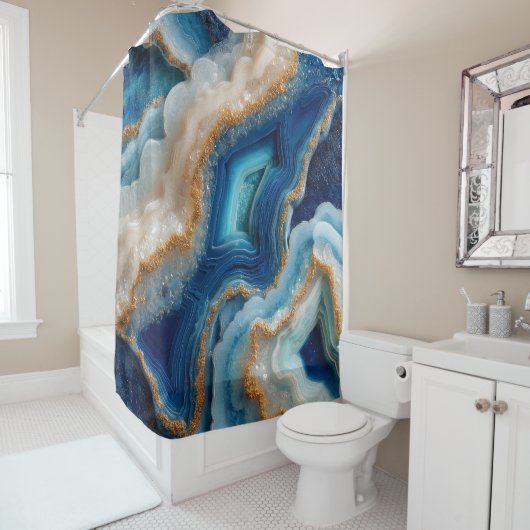 Geode Douchegordijn (In situ)