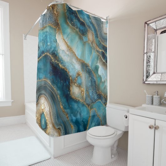 Geode Douchegordijn (In situ)