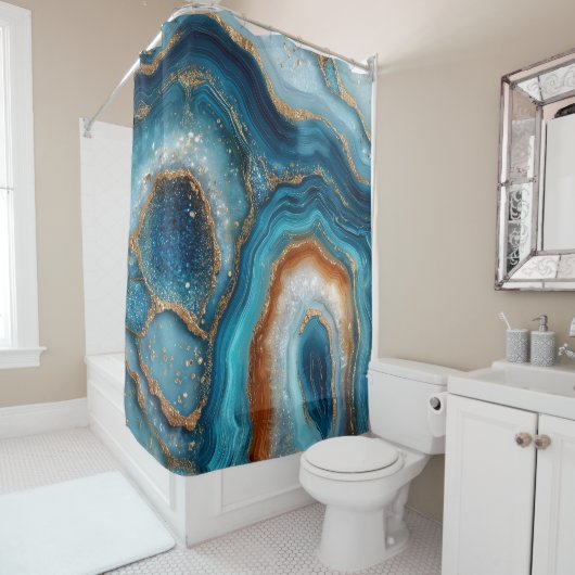 Geode Douchegordijn (In situ)