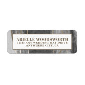 Geode Edelsteen Agaat Bruiloft Adresetiketten Etiket (Voorkant)