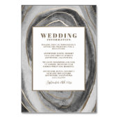 Geode Edelsteen Agaat Bruiloft invoegen Kaarten (Voorkant)