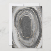 Geode edelsteen agaat bruiloft uitnodigingen (Achterkant)