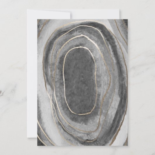 Geode edelsteen agaat bruiloft uitnodigingen (Achterkant)