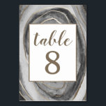 Geode Edelsteen Agaat Trouwtafel Aantal Kaarten<br><div class="desc">Geode Edelsteen Agaat Wedding Table Number Kaarten - beschikken over een waterverf print in grijstinten en zwart. Dit ontwerp is ook gethematiseerd met faux gouden folie en gedrukte faux gouden moderne letterletters. Uitzicht het hele collectie op deze pagina om het uiterlijk van uw evenement te voltooien.</div>