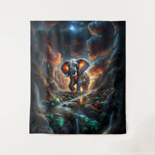 Geode Elephant 01 Wandkleed