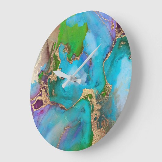 Geode faux goudkleurige goudpendels grote klok (Hoek)