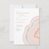 Geode Glitter Vrijgezellenfeest Roos Gold ID647 Kaart (Voorkant)