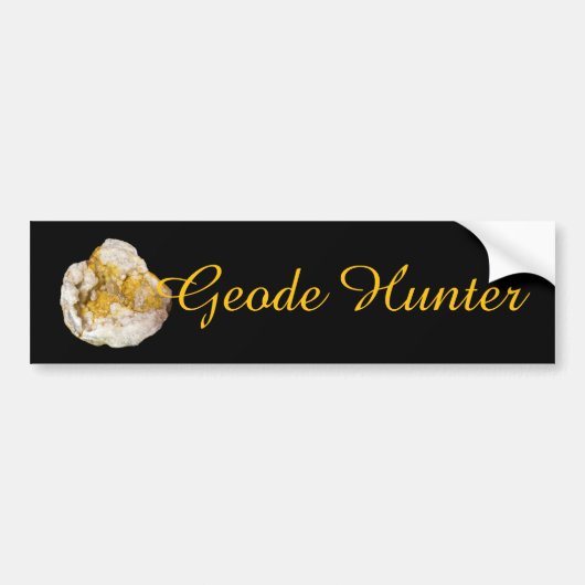 Geode Hunter Bumpersticker (Voorkant)