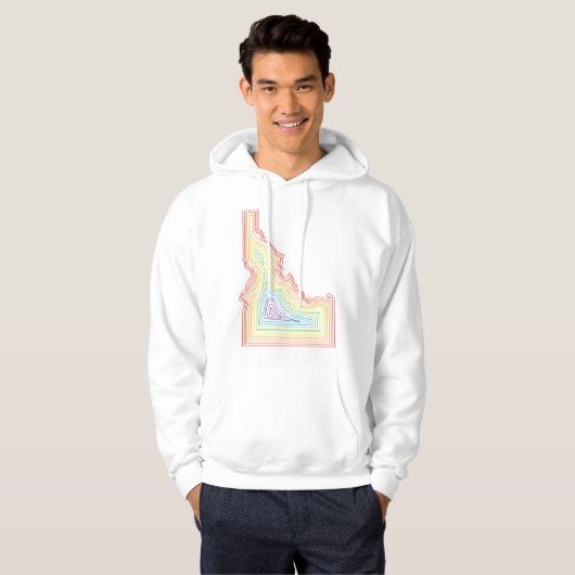 Geode Idaho Mannen Hoodie (Voorkant volledig)