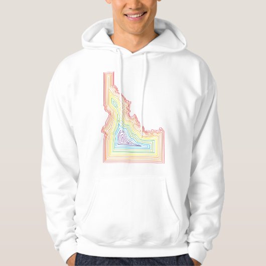 Geode Idaho Mannen Hoodie (Voorkant)