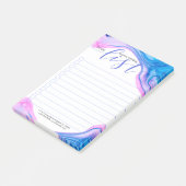 Geode-inktvloeistofkleuren en lijsttypografie post-it® notes (Schuin)