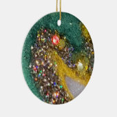 Geode kerstversiering keramisch ornament (Rechts)