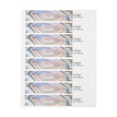 Geode Kristal Bruiloft Foto Wrap Around Label  Adreslabel Wikkel (Vel)