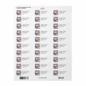 Geode Kristal Bruiloft Retouradres Labels (Full Sheet)