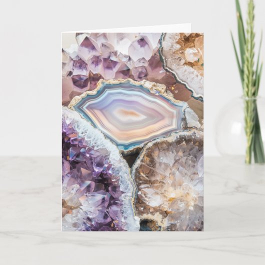 Geode Kristal | Kristal Fotokaart Kaart (Voorkant)