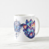 Geode kristalcluster koffiemok (Voorkant rechts)