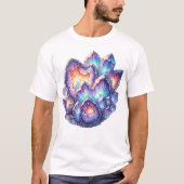 Geode kristalcluster t-shirt (Voorkant)