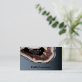 Geode Minerals Agates Crystals Visitekaartje (Staand voorkant)