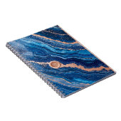 Geode-ontwerp met roze gouden accenten notitieboek (Rechterzijde)