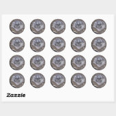 geode ronde sticker (Vel)