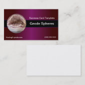 Geode Spheres Agate Visitekaartje (Voorkant / Achterkant)