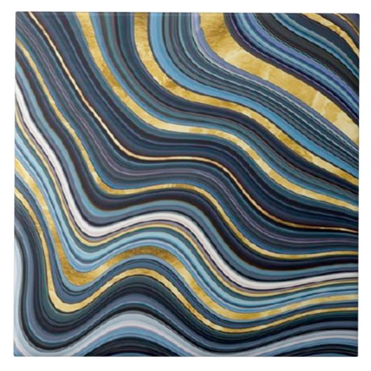 Geode Stijl Keramische Tegel Tegeltje (Voorkant)