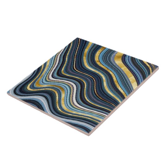 Geode Stijl Keramische Tegel Tegeltje (Zijkant)