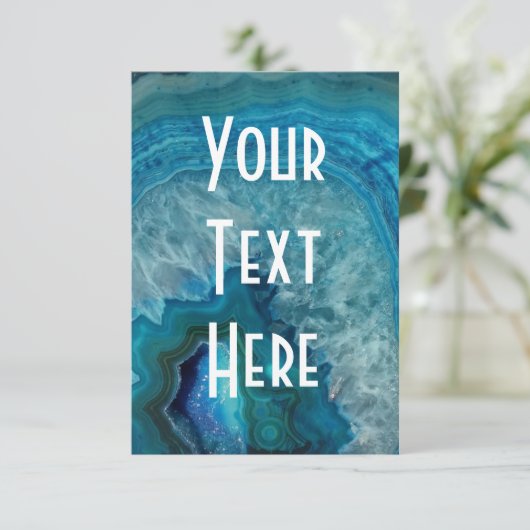 geode-uitnodiging kaart (Staand voorkant)