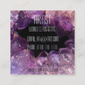 geode-visitekaartje vierkante visitekaartje (Achterkant)