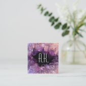 geode-visitekaartje vierkante visitekaartje (Staand voorkant)