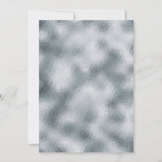 Geode waterverf goud zilver witte agaat chic kaart (Achterkant)